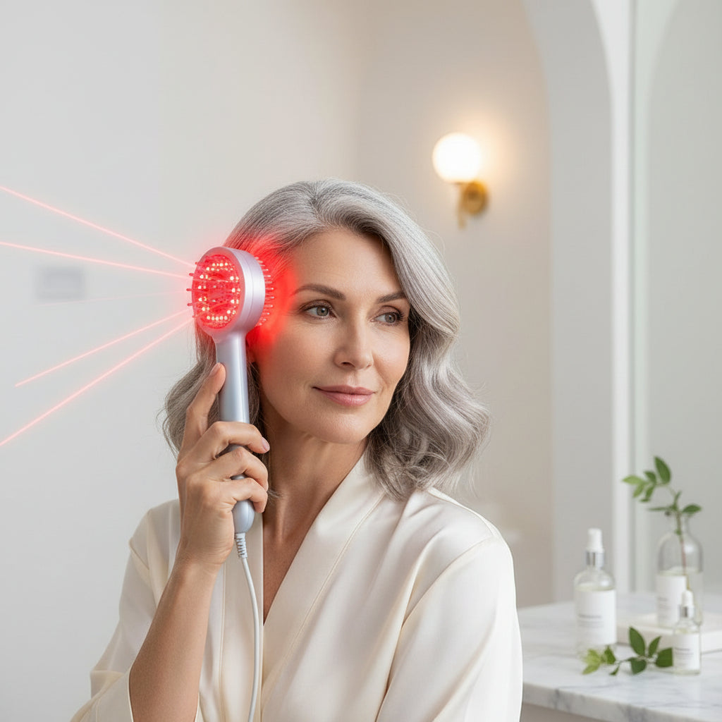 Brosse Vitalité Folliculaire™ – Photothérapie & Massage du Cuir Chevelu rayon