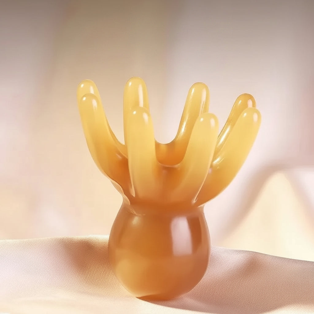 Octopus Meridian™ – Peigne de Massage du Cuir Chevelu malléable 