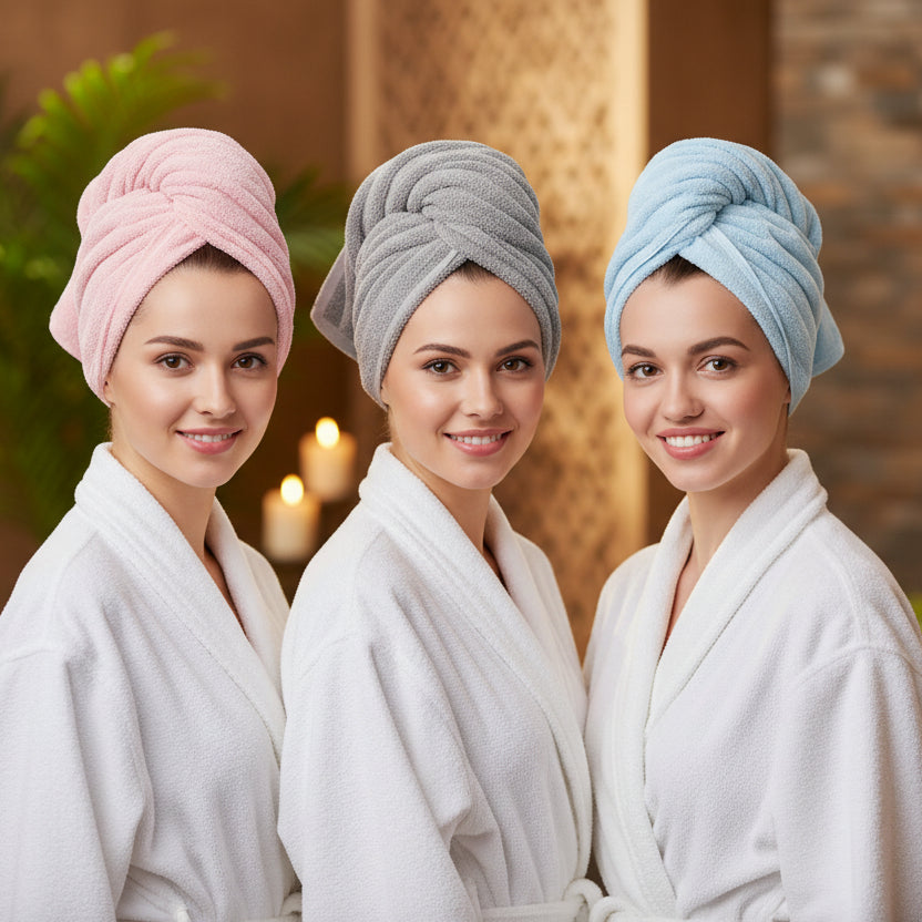 Pack de 3 Serviettes Microfibre Séchage Rapide couleur