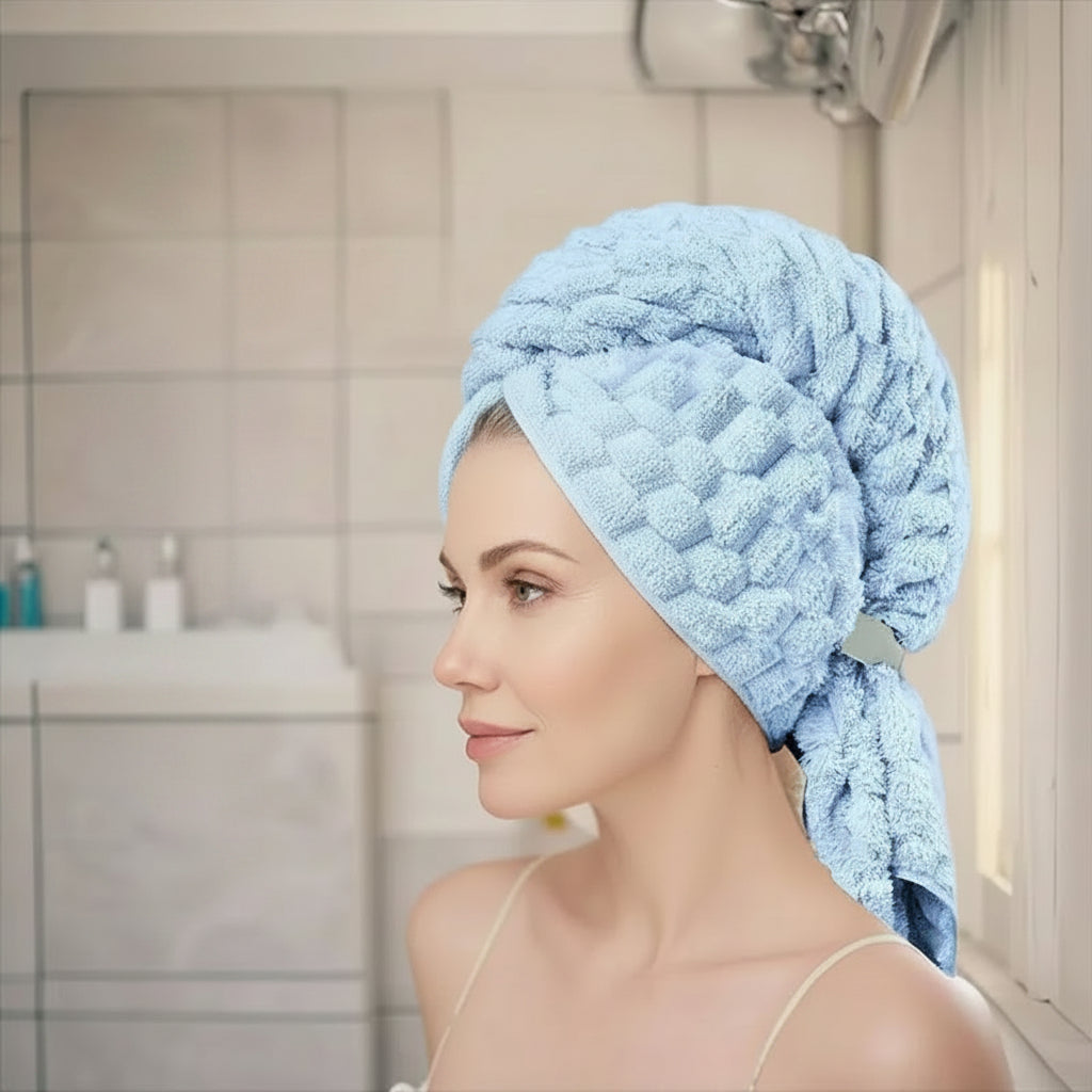 Serviette en Velours Golden Turtle – Super Absorbante, Légère et Séchage Rapide bleu
