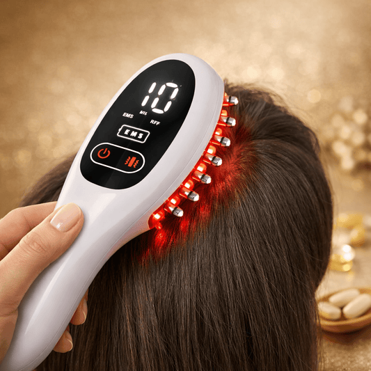 Brosse Laser Anti-Chute Cheveux Femme | Technologie LLLT
