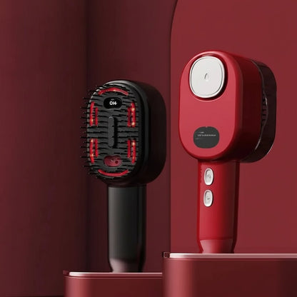 Brosse Soins "Renaissance": Masseur Vibratoire & Brume Anti-Chute bénéfice