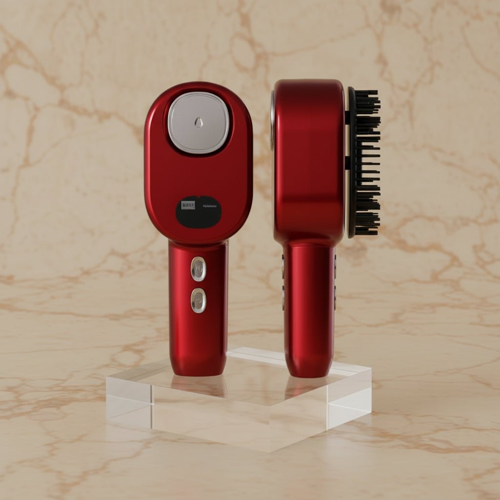 Brosse Soins "Renaissance": Masseur Vibratoire & Brume Anti-Chute solution