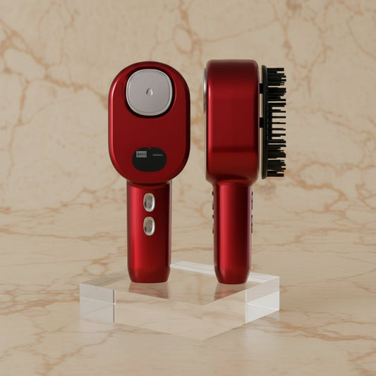 Brosse Soins "Renaissance": Masseur Vibratoire & Brume Anti-Chute solution