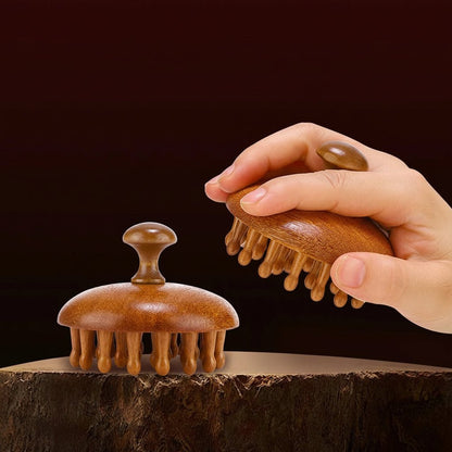 Peigne de Massage Multifonctionnel en Bois massage