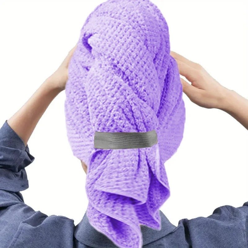 Serviette Microfibre – Anti‑Casse & Rituel Bien‑Être pour Cheveux Fragilisés violet