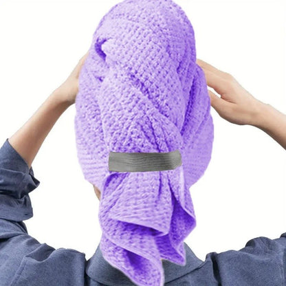 Serviette Microfibre – Anti‑Casse & Rituel Bien‑Être pour Cheveux Fragilisés violet
