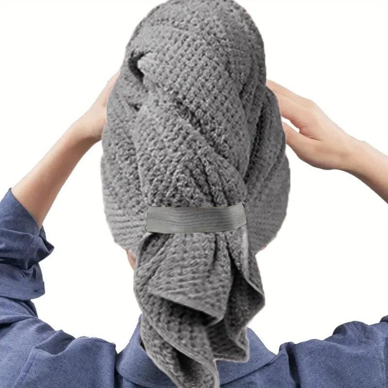 Serviette Microfibre – Anti‑Casse & Rituel Bien‑Être pour Cheveux Fragilisés gris