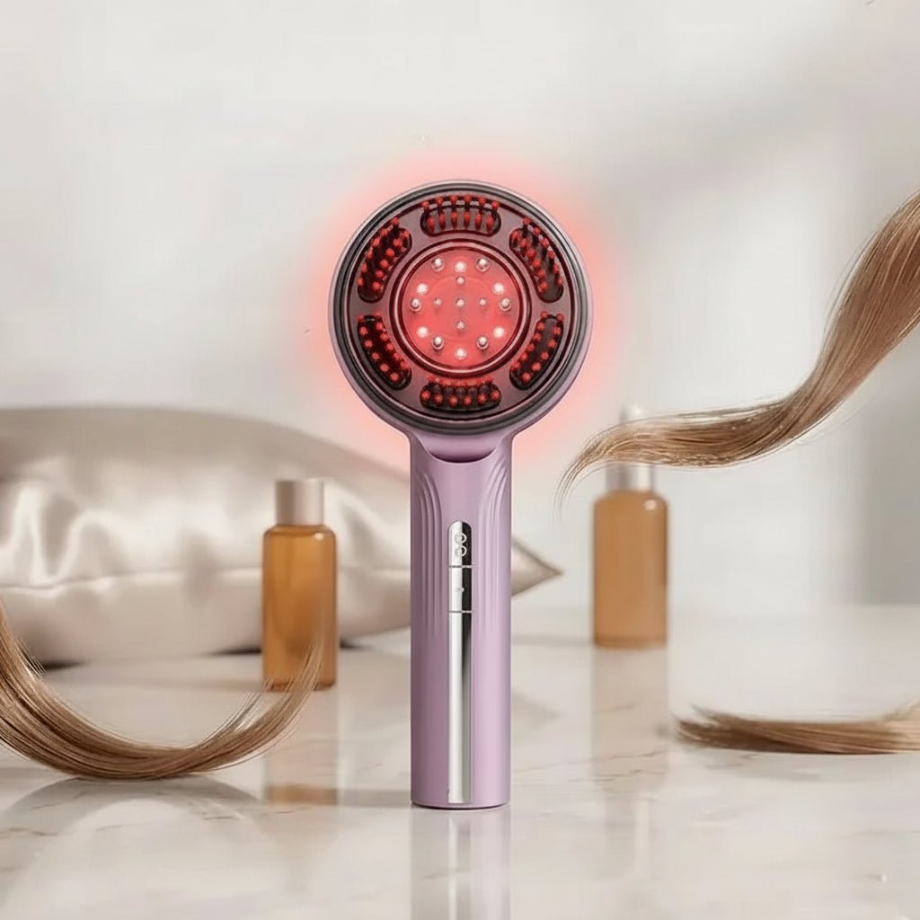 Brosse Masseur EMS & Lumière Rouge